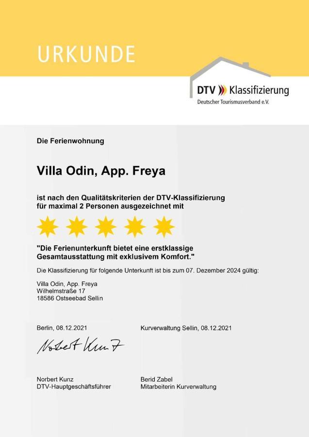 Villa Odin Freya Sellin (Rugen) Exterior foto